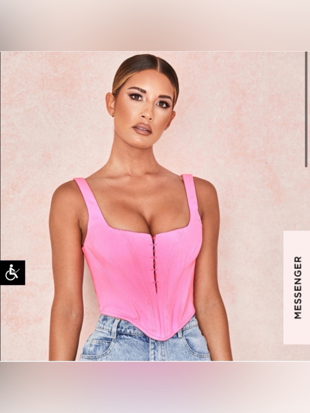 House of CB Frangelica Pepto Pink Corset